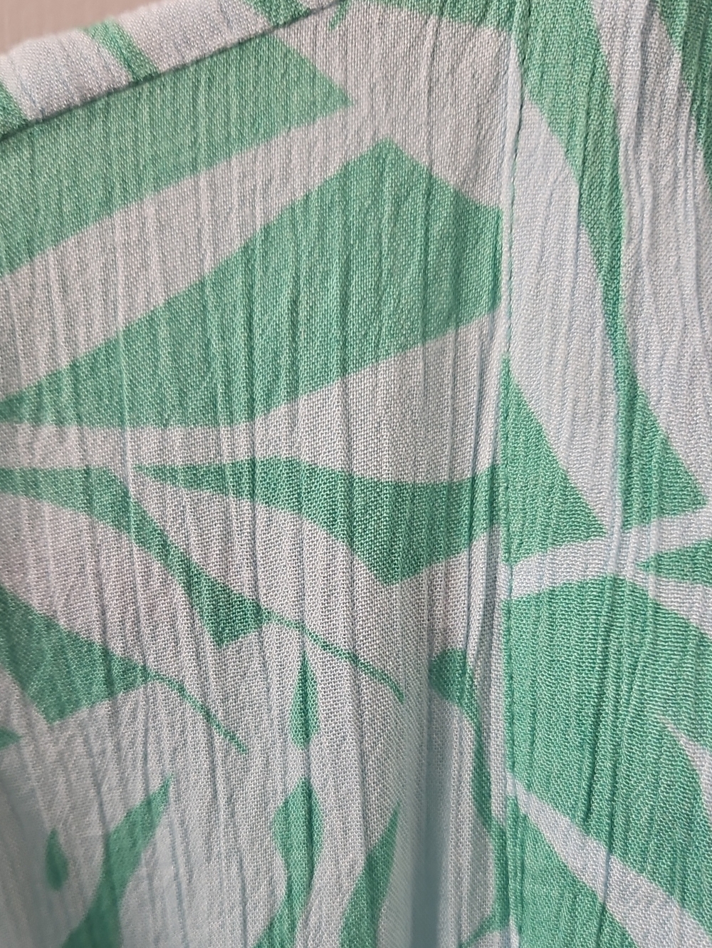 Billabong Swim Robe Cover Up Tropicana Mint Palm Print Kimono with Pink Accent - Picture 3 of 6